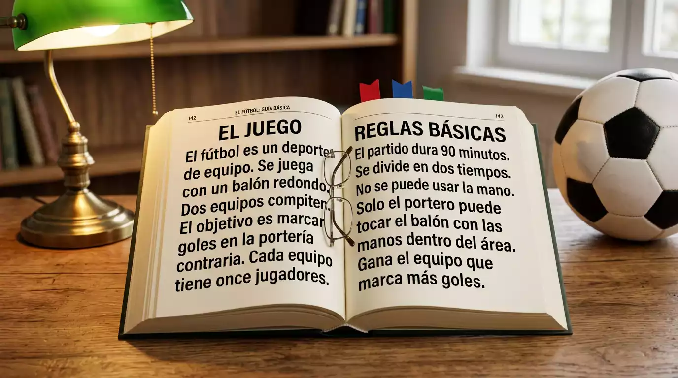 Libro abierto con términos de apuestas deportivas junto a un balón de fútbol de la J League