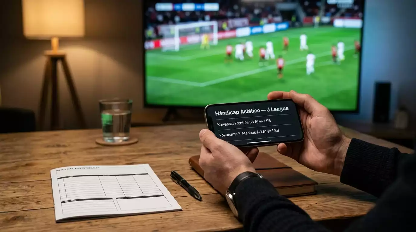Hándicap asiático en la J League: mecánica de líneas y estrategia de apuestas